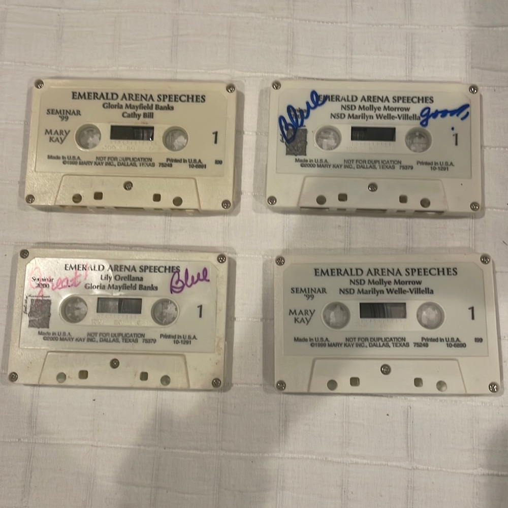 Mary Kay cosmetics cassette tape bundle emerald arena speech director consultant